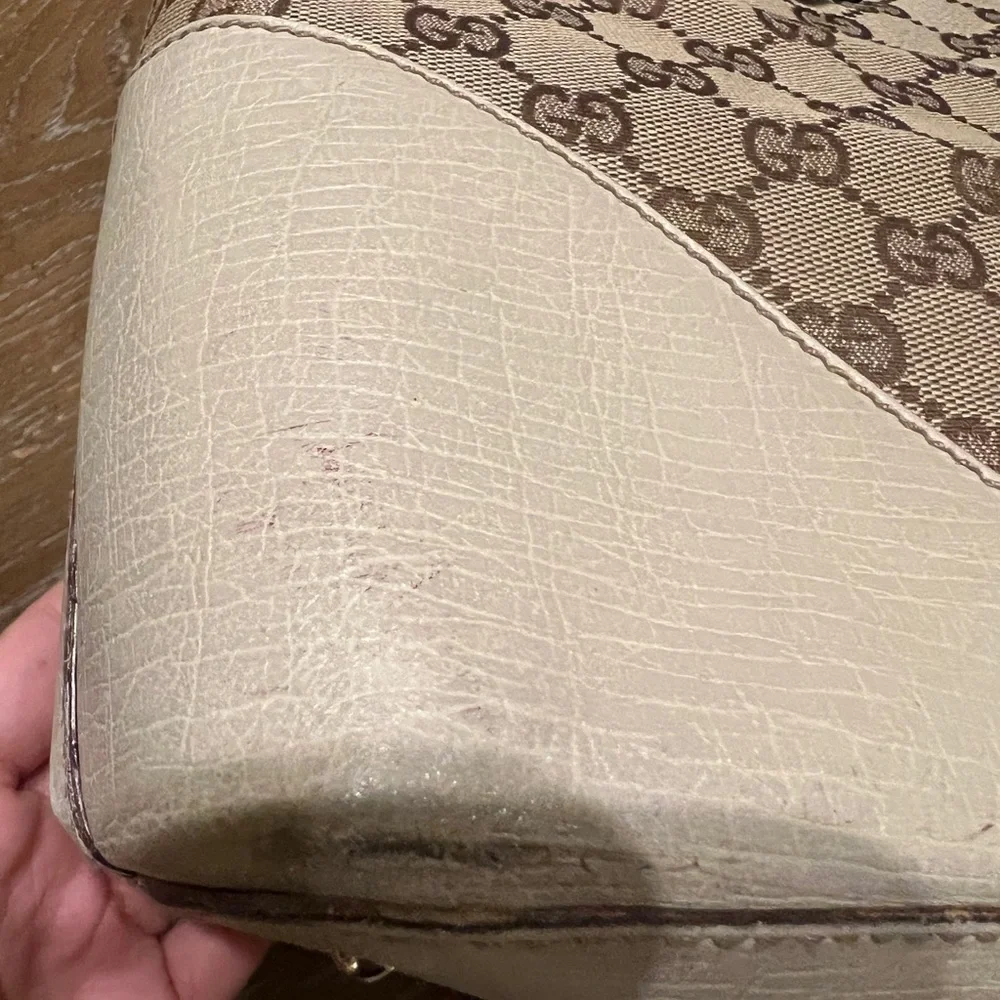 🌟Vintage Gucci Hasler Web Tote Monogram🌟 - Picture 4 of 12